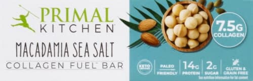 Primal Kitchen Macadamia Sea Salt Collagen Fuel Bar