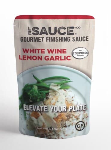 Le Sauce & Co. White Wine Lemon Garlic Gourmet Finishing Sauce