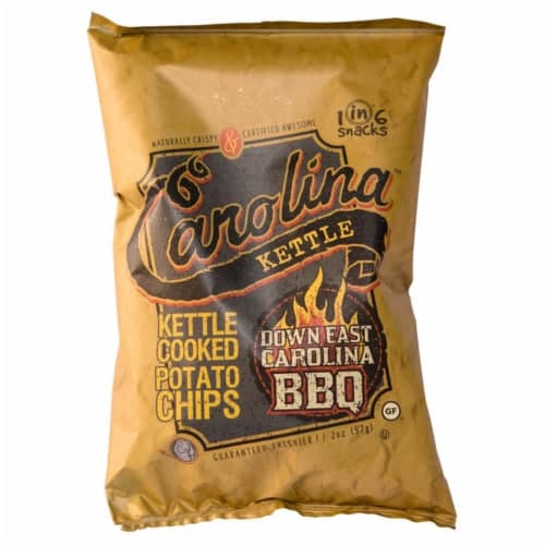 1 In 6 Snacks Bagged Carolina Down East Bbq Kettle Potato Chips