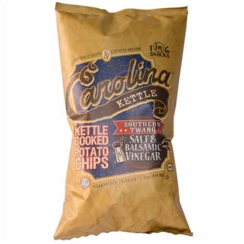 1 In 6 Snacks  Bagged Carolina Salt & Balsamic Vinegar Potato Chips