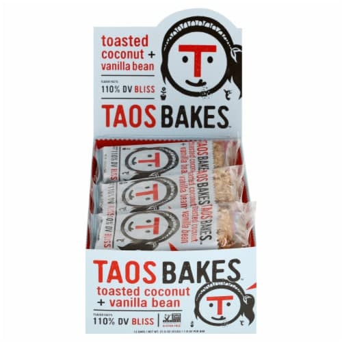 Taos Bakes Gluten-Free Toasted Coconut & Vanilla Bean Bars