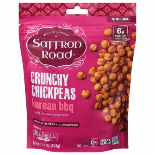 Saffron Road Crunchy Chickpeas Halal Korean Bbq Mild Heat