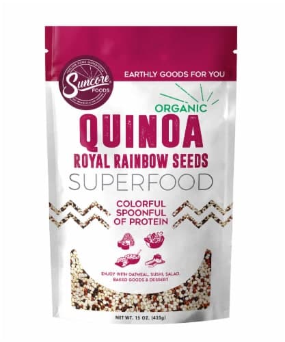 Suncore Foods Organic Quinoa Royal Rainbow Seeds