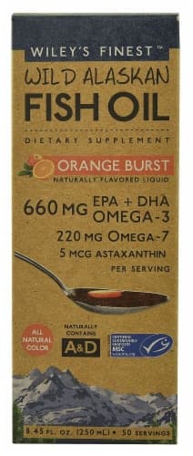 Wiley'S Finest  Wild Alaskan Fish Oil Liquid   Orange Burst