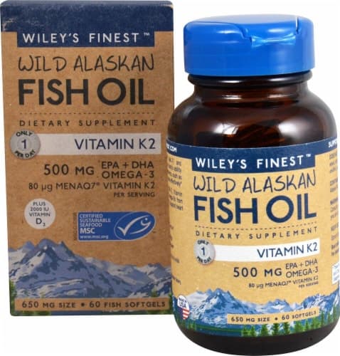 Wiley'S Finest  Wild Alaskan Fish Oil Vitamin K