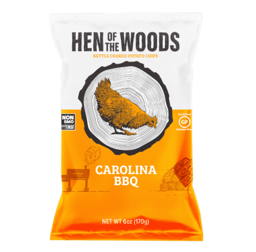 Hen Of The Woods Carolina Bbq Kettle Potato Chips