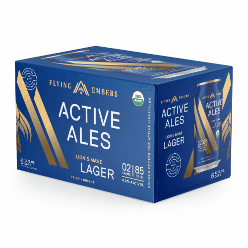 Flying Embers Active Ales Lion'S Mane Lager