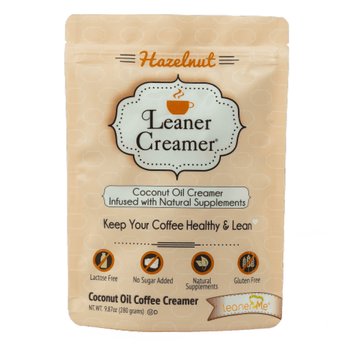 Leaner Creamer Hazelnut Coconut Oil Coffee Creamer