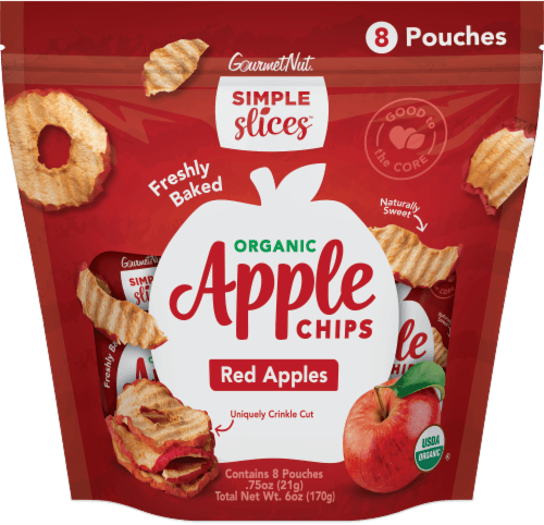 Gourmet Nut Simple Slices Organic Red Apple Chips Multipack