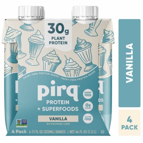 Pirq Plant-Based Golden Vanilla Protein Shake In Cartons