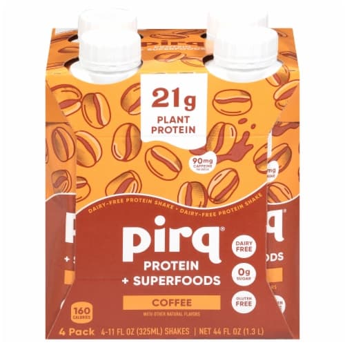 Pirq Caramel Coffee Plant-Based Protein Shake