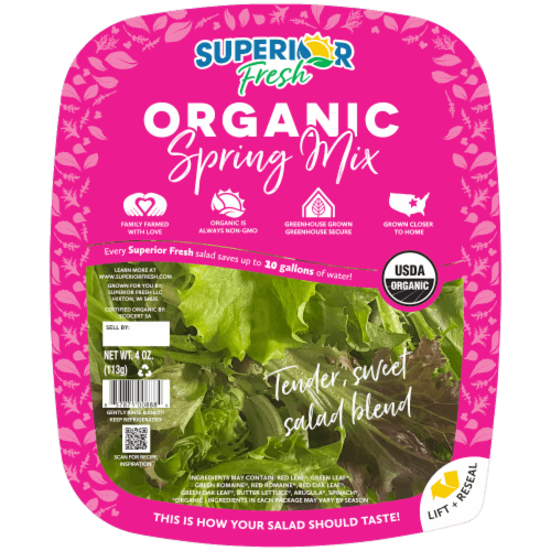 Superior Fresh Organic Spring Mix
