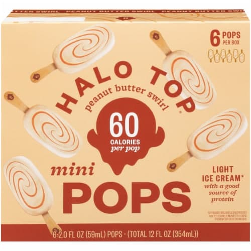 Halo Top Pops Peanut Butter Swirl Ice Cream Pops