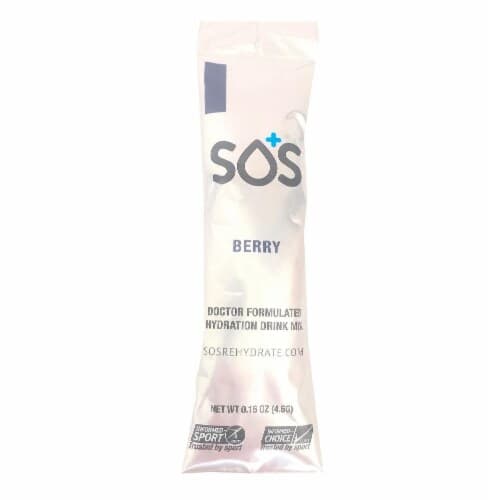 Sos Rehydrate Drink Mix Electrolyte Hydration Berry