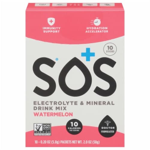 Sos Electrolyte Watermelon Drink Mix