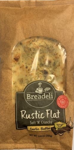 Breadeli Garlic Butter Rustic Flat Bread