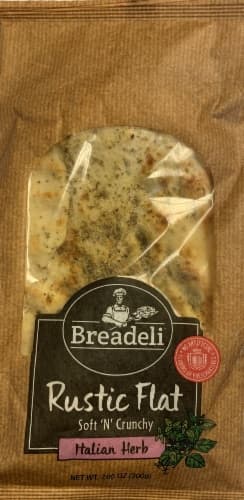 Breadeli Italian Herb Rustic Flat Bread