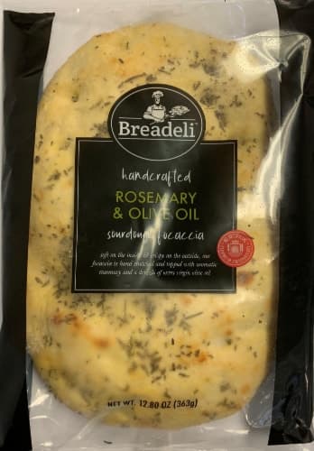 Breadeli Handcrafted Rosemary And Olive Oil Sourdough Focaccia