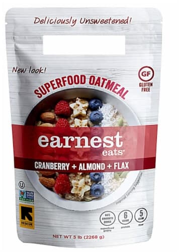 Earnest Eats  Superfood Oatmeal Gluten Free   Cranberry Almond Flax