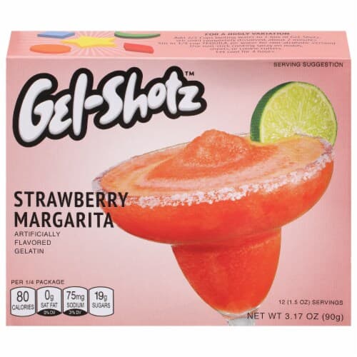 Gel-Shotz Strawberry Margarita Gelatin