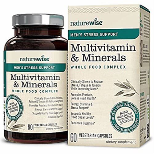 Naturewise  Men'S Stress Support Multivitamin Whole Food Complex