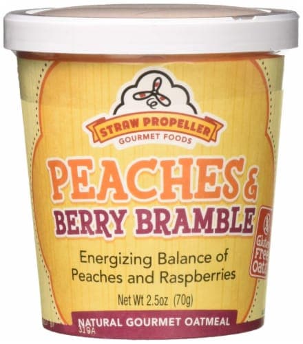 Straw Propeller Peach & Raspberry Oatmeal
