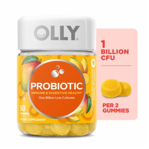 Olly Probiotic Gummies Tropical Mango