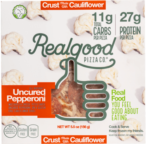 The Real Good Food Company Low Carb Personal Pepperoni Cauliflower Crust Pizza