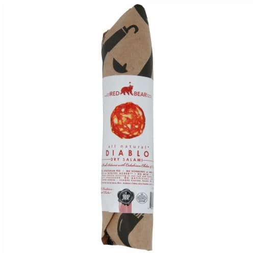 Red Bear Provisions All Natural Diablo Dry Salami Chub