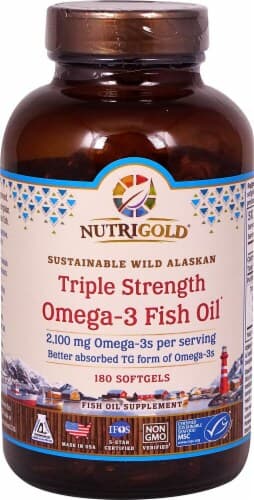 Nutrigold  Triple Strength Omega-3 Fish Oil