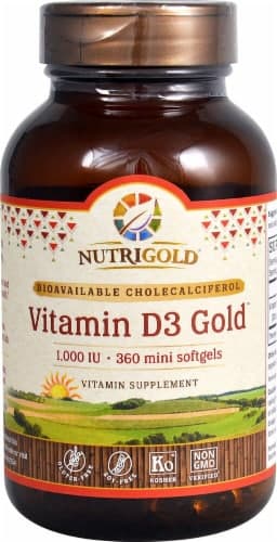Nutrigold Vitamin D3 Gold Softgels  1000Iu