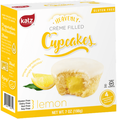 Katz Gluten Free Lemon Creme Filled Cupcakes
