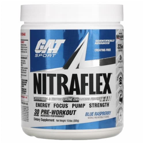 Gat Nitraflex Blue Raspberry Flavored Protein Powder