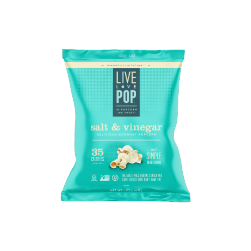 Live Love Pop Sea Salt & Vinegar Gourmet Popcorn