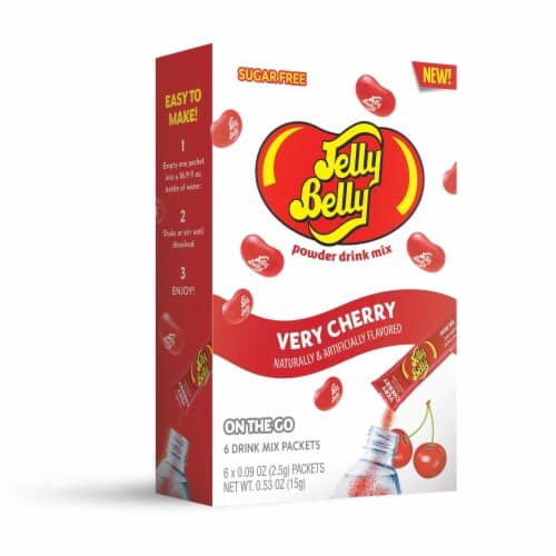 Jelly Belly Very Cherry Powder Drink Mix On The Go