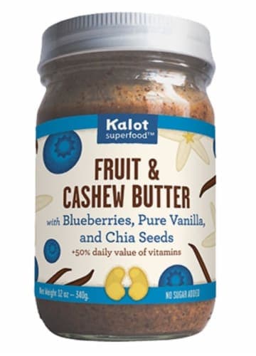 Kalot Superfood Blueberries Pure Vanilla And Chia Seeds Fruit & Cashew Butter