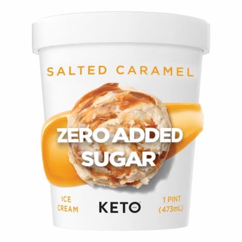 Keto Pint Sea Salt Caramel Ice Cream Pint