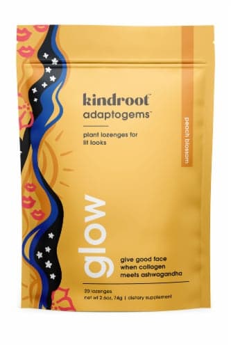 Kindroot Glow Collagen Peach Blossom Lozenges