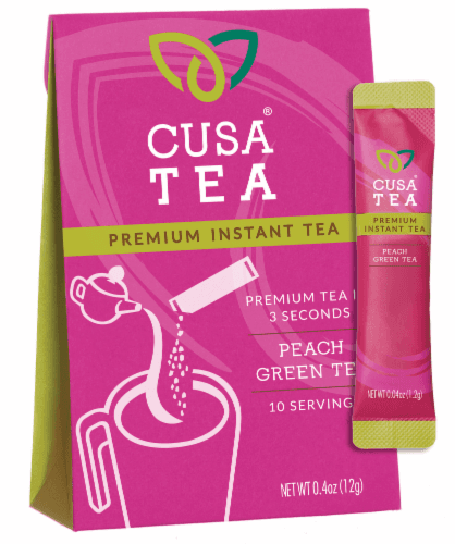 Cusa Tea Peach Green Tea Premium Instant Tea