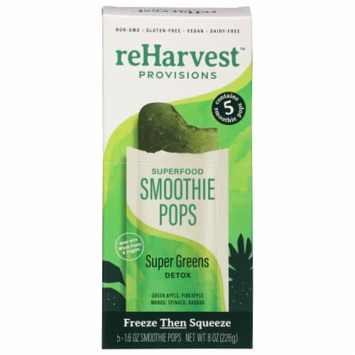 Reharvest Provisions Smoothie Shot Pop, Daily Detox