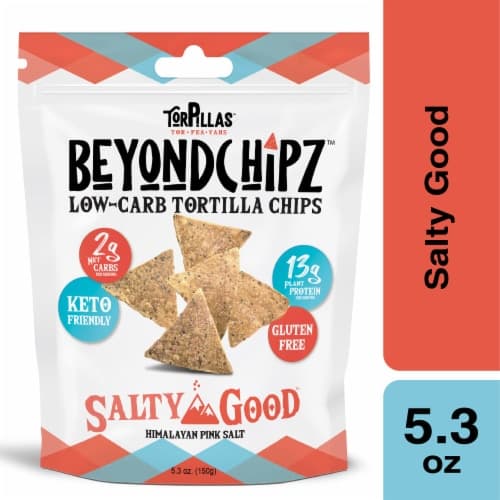 Torpillas Beyondchipz Salty Good Himalayan Pink Salt High Protein Tortilla Chips