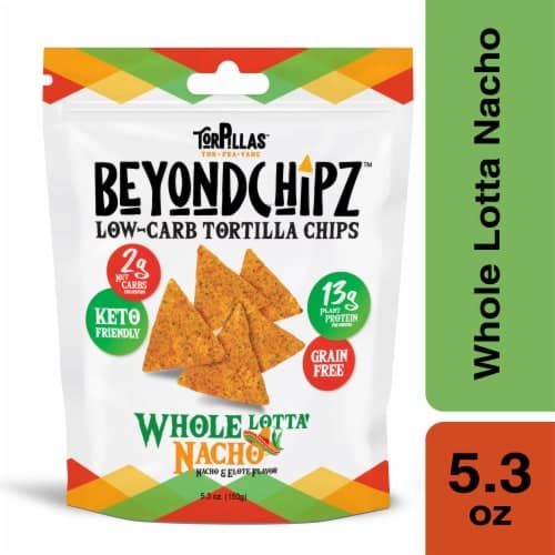 Beyondchipz Whole Lotta' Nacho Low-Carb Tortilla Chips