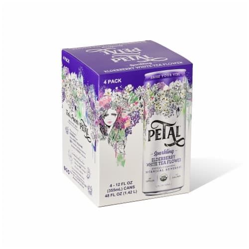 Petal Elderberry White Tea Flower Sparkling Water
