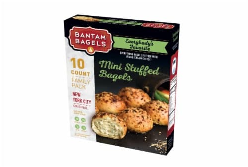 Bantam Bagels New York City Original Mini Stuffed Everything Bagels With Veggie Cream Cheese