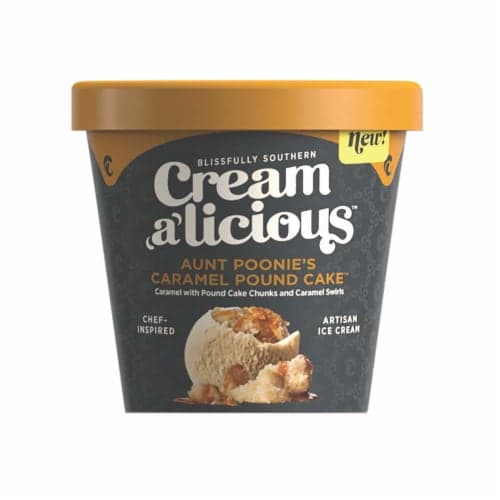 Creamalicious Aunt Poonie'S Caramel Pound Cake Ice Cream