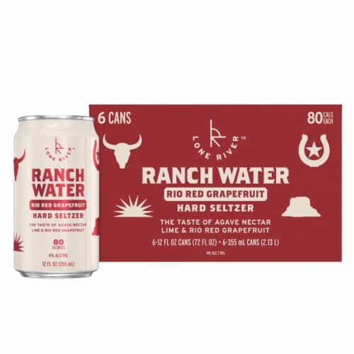 Lone River Ranch Water Hard Seltzer Rio Red Grapefruit