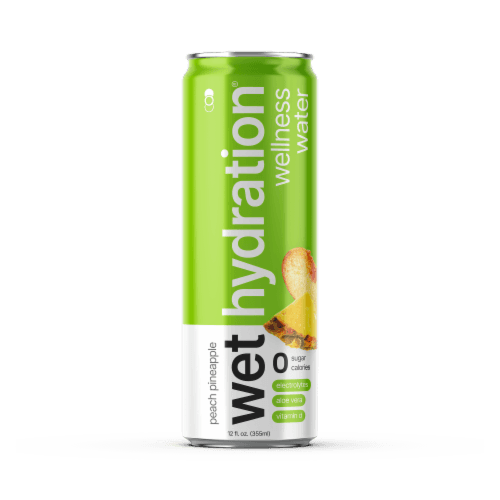Wet Hydration Peach Pineapple Aloe Vera Ready To Drink Beverage