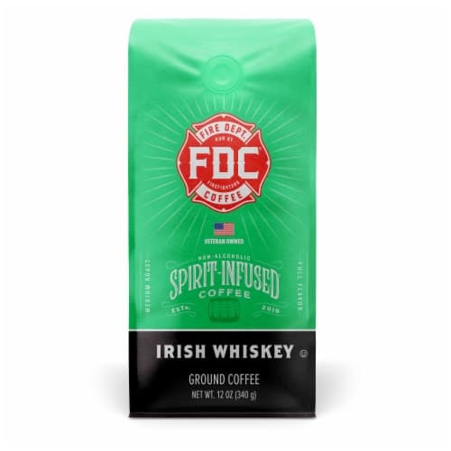 Fire Dept. Coffee Coffee, Ground, Medium Roast, Irish Whiskey Infused
