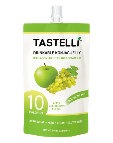 Tastelli Apple Green Grape Drinkable Konjac Jelly