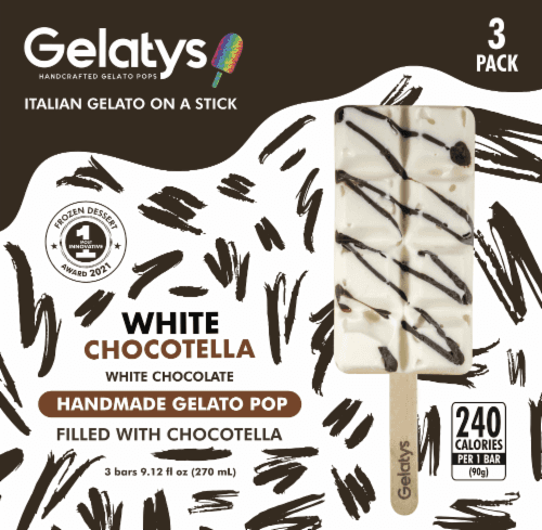 Gelatys White Chocotella Gelato Pops
